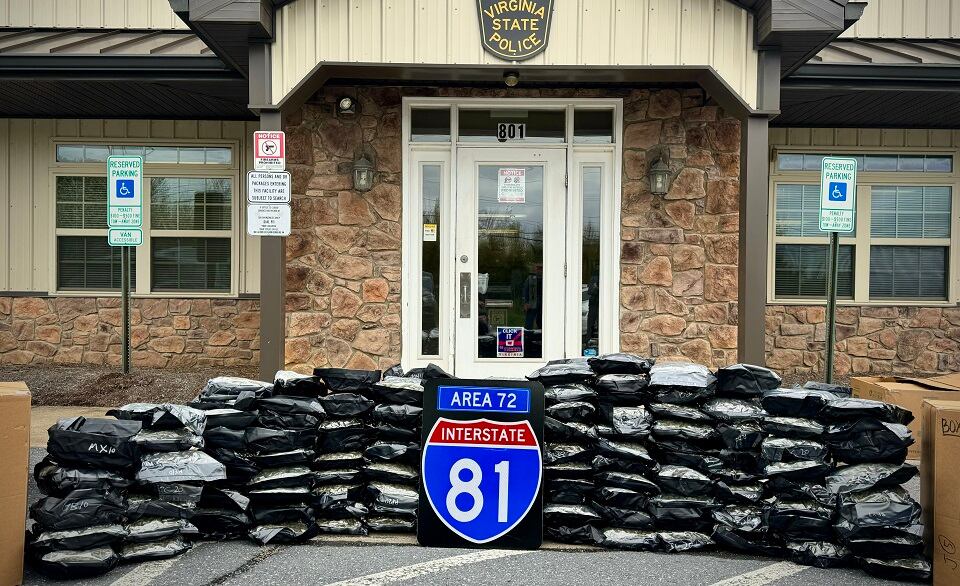 Virginia State Police discovers 123lbs. of marijuana during traffic stop - Vimarsana News
