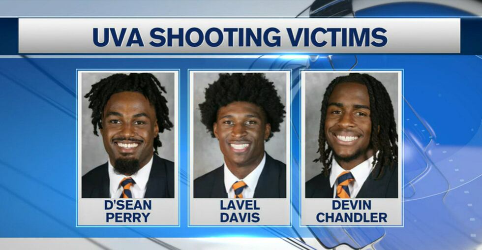 (From left) D'Sean Perry, Lavel Davis, Devin Chandler