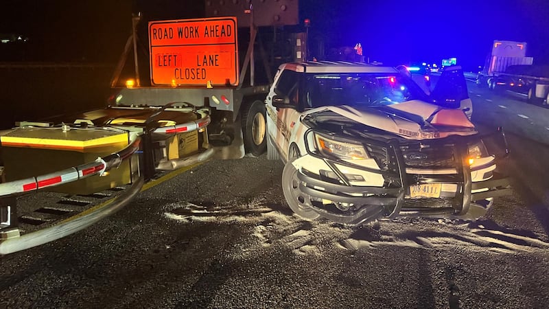 Scene of crash in Augusta County.