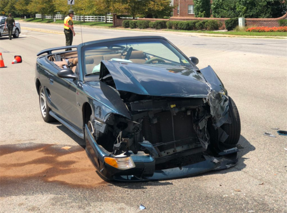 There's no word yet on what caused the crash. (Source: Chesterfield Fire/EMS)
