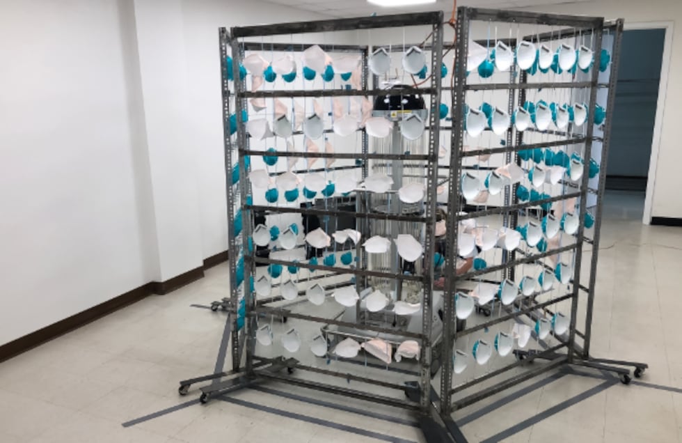 VCU Health's mask decontamination process.