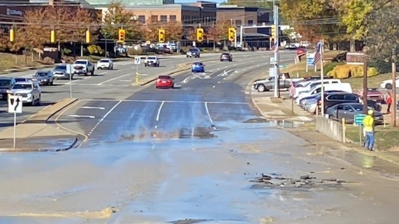 Police say the water main break happened on Staples Mill Road between Thalbro Street and Park...