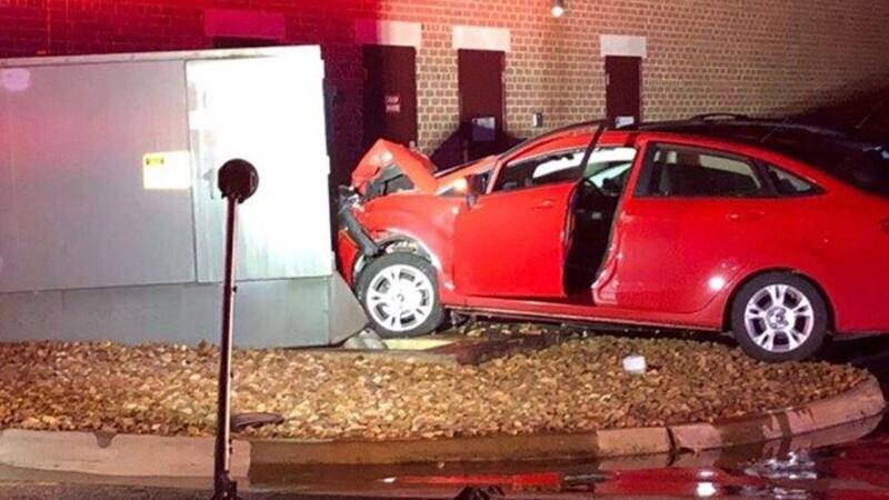 Power was knocked out in Farmville for several hours late Monday after this crash. (Source:...