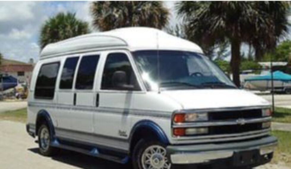 Police say a man and a woman were in the van at the time of the shooting.
