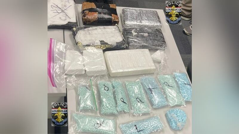 The Louisville Metro Police Department reports officers found nearly 30,000 suspected fentanyl...