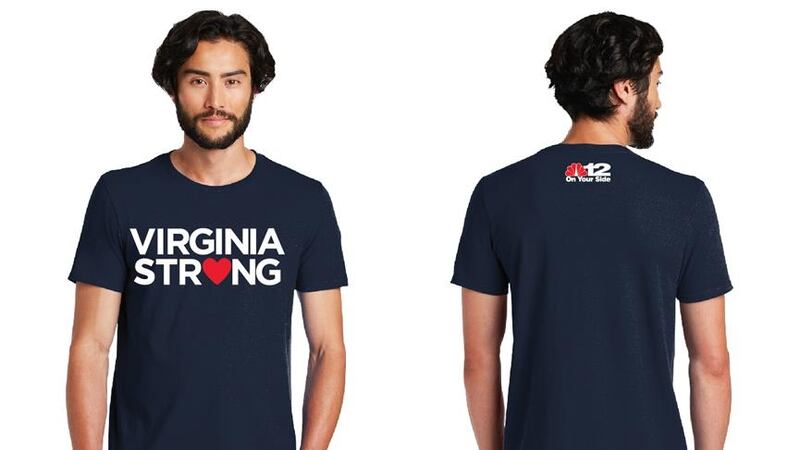 NBC12 is selling “Virginia Strong” t-shirts to benefit the Central Virginia COVID-19 Response...