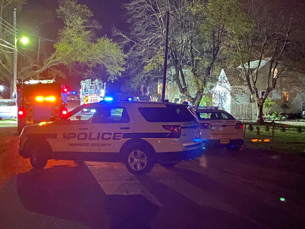 Henrico Police work to serve warrant on man who refused to come out of home.