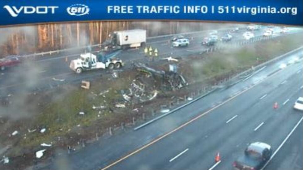 The crash happened on I-64 east at mile marker 241 in York County around 1:48 Friday morning.