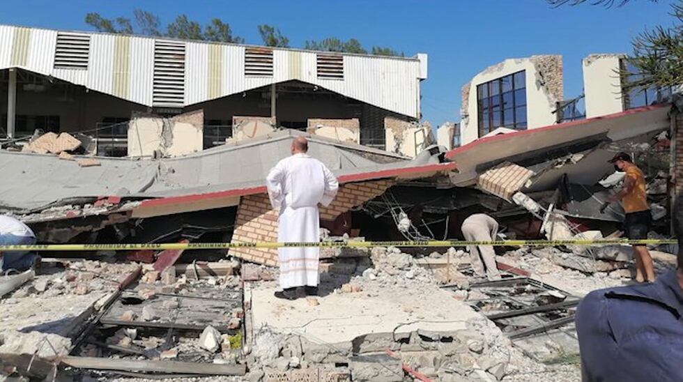 Authorities say the roof of a church has collapsed in northern Mexico during a Mass, killing...