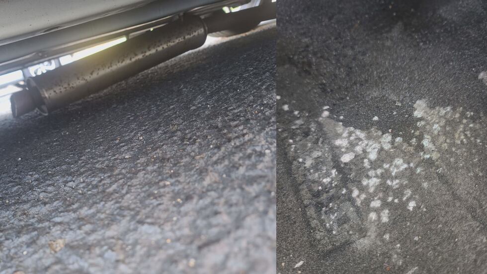 Marlon Harris says after his car was returned to his apartment complex, the catalytic...