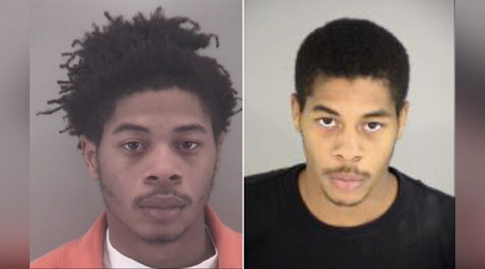 (Left to Right) Kavon Bynum was arrest. Police are searching for his twin brother, Kevon Bynum.