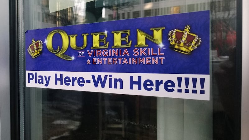 A restaurant on Main Street in Richmond around the corner from Capitol Square advertises Queen...