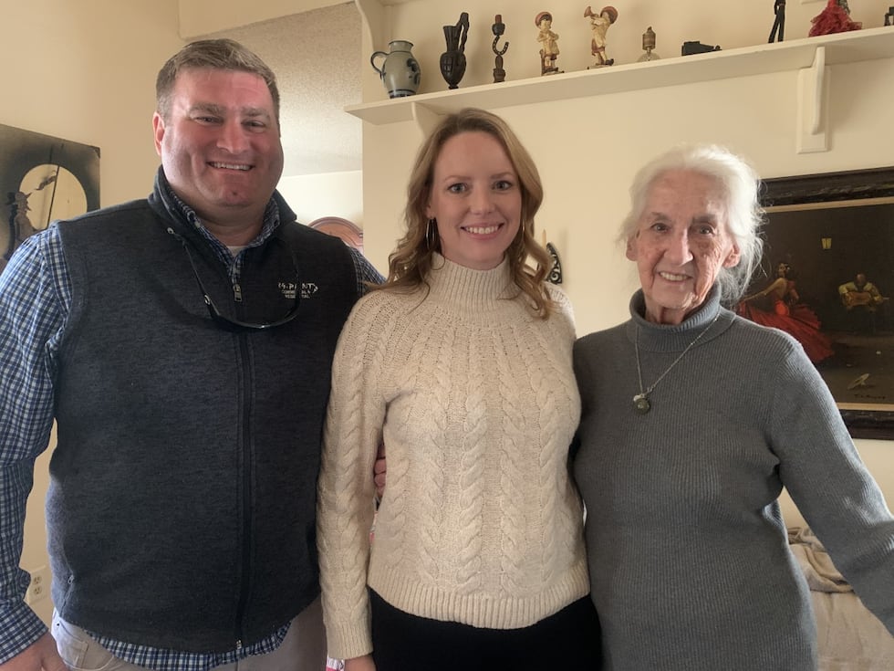 Ethan and Susanne Wirt, owners of 89 Paint, with Val Devito