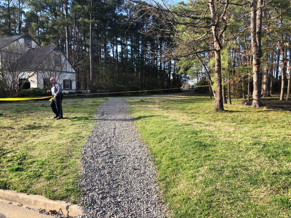 A witness says he saw two girls walking a path with a man behind them before he heard gunshots.