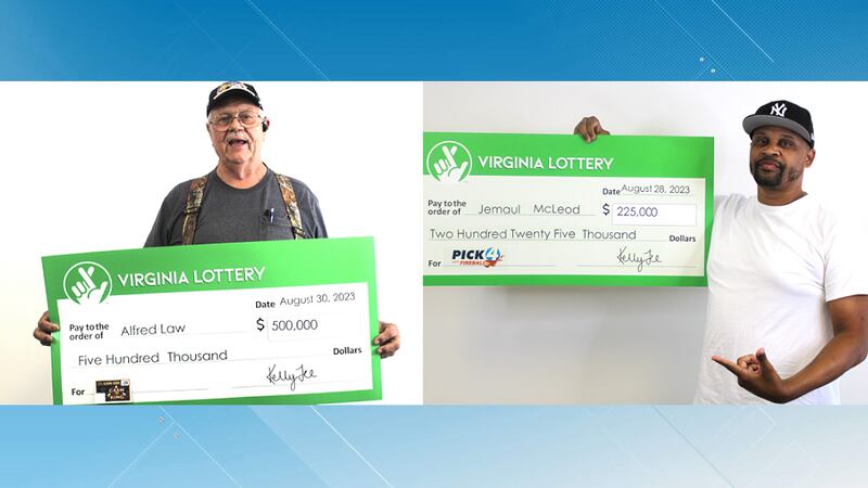 Virginia Lottery winners Alfred Law and Jemaul McLeod