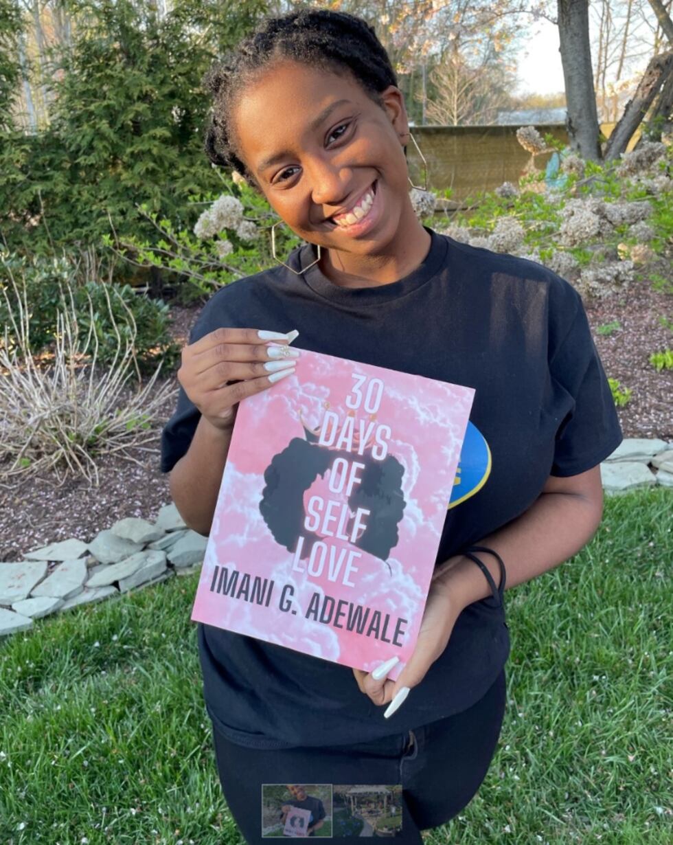 Imani Adewale wrote and published a book titled “30 Days of Self Love" during the pandemic.
