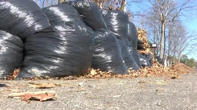 Leaf collection is under way in the city of Richmond.