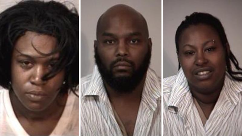 Latasha Taylor, left, Brian Turner, center, and Gabrielle Alexander, right.