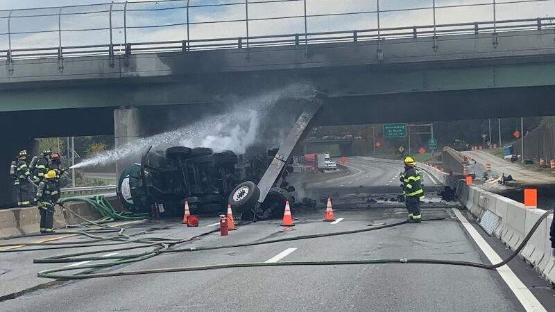 I-95 in Richmond has reopened several hours after a fiery crash left one man dead.