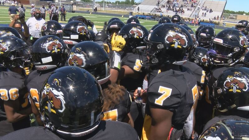 Highland Springs prepares for the state championship game on May 1, 2021. The Springers would...