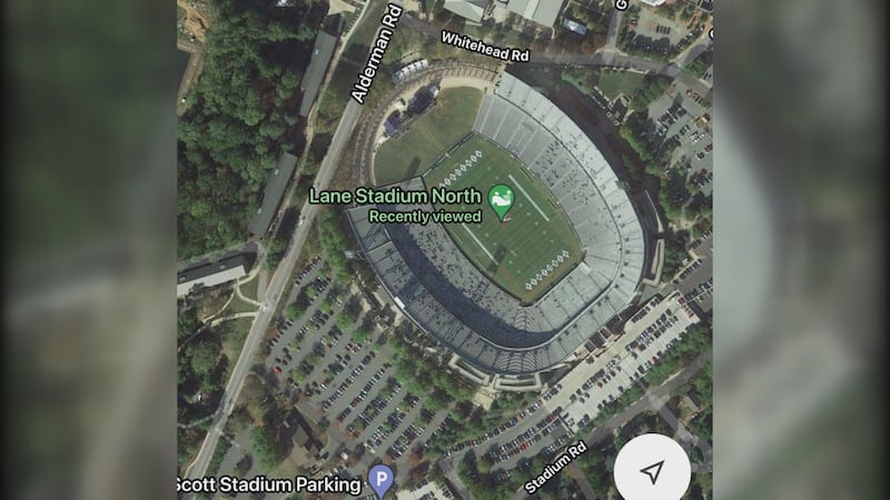 Virginia Tech fans change UVA football stadium name to "Lane Stadium North" on Google