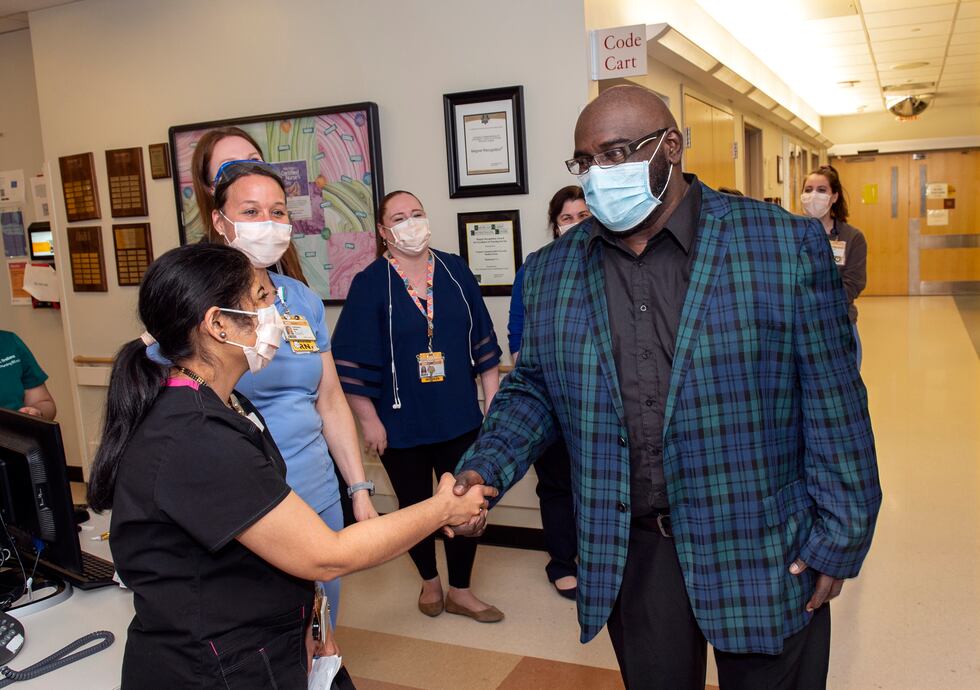 Freddy Sexton Jr. meets the team who helped save his life during a 114 day stay in the hospital.