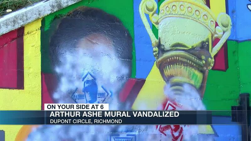 Almost a year after the Arthur Ashe Mural in Battery Park was vandalized, new videos of two...